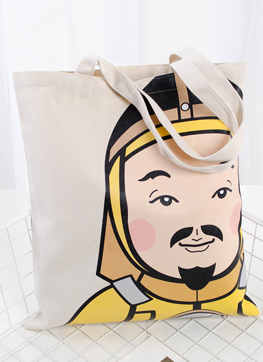 Kreativní tisk dárek zip nakupování bavlněné tašky na zakázku prázdné reklamní ruční plátno tašky na zakázku logo