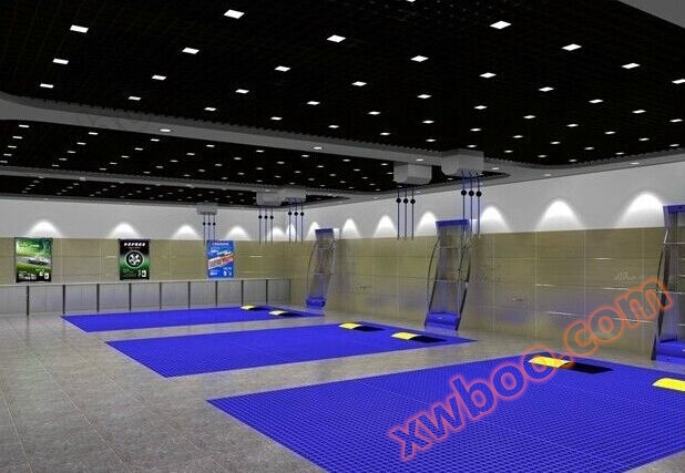 Car wash room fiberglass grille