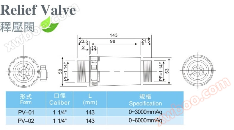 高压风机释压阀尺寸