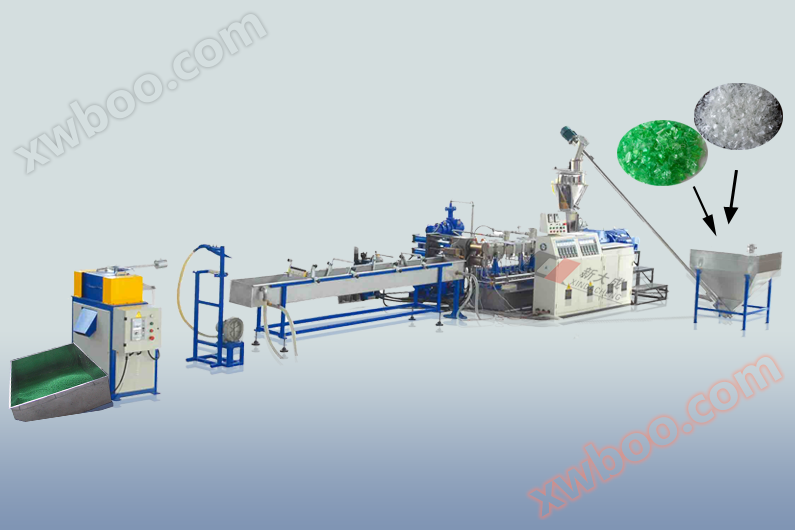 PET extrusion granulation production line