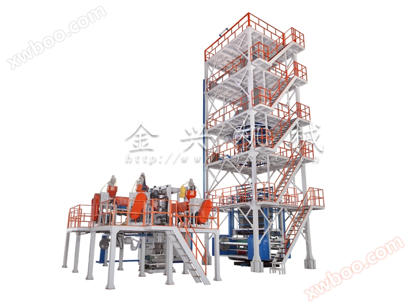 Máquina de sopro de película específica de coextrusão de cinco camadas POF