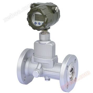 Gas swirl vortex flowmeter
