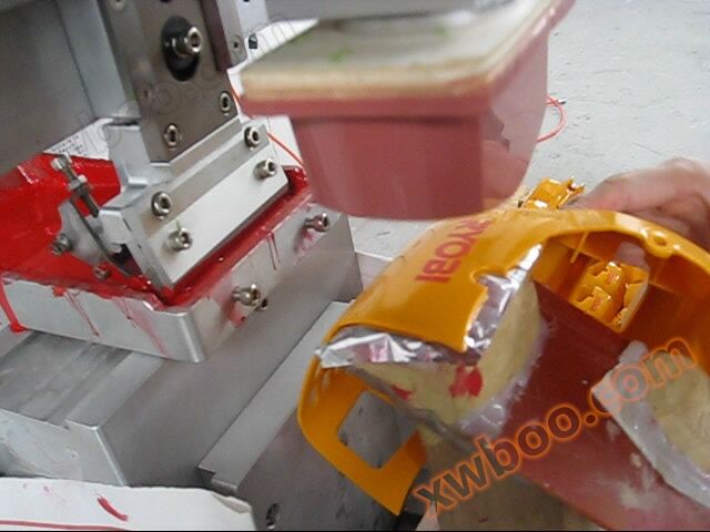 Single color oil pan transfer printing machine ordered by Taicang customer