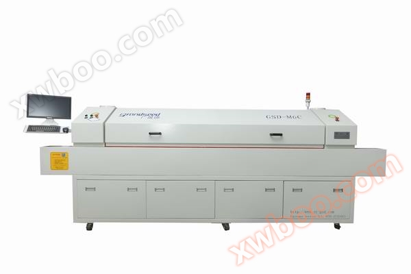 Mellan storlek sex temperatur zonen varm vind refluxsvetsning GSD-6MN