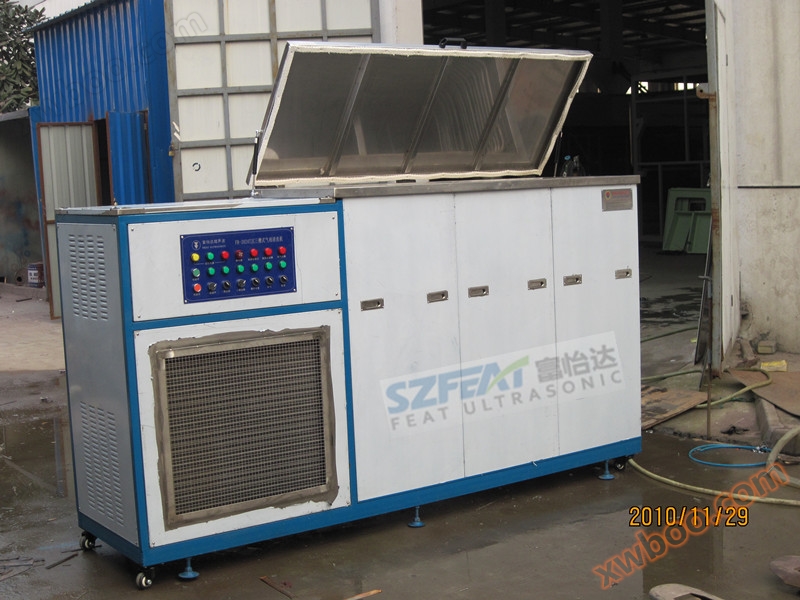 Máquina de limpeza por ultra-som a gás de dois tanques