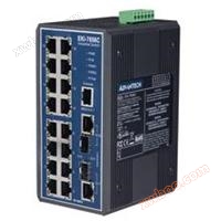 Industriële klasse 16 + 2G Optoelectronische Portfolio Combo-poort Network Managed Type Redundante Gigabit Ethernet Switch