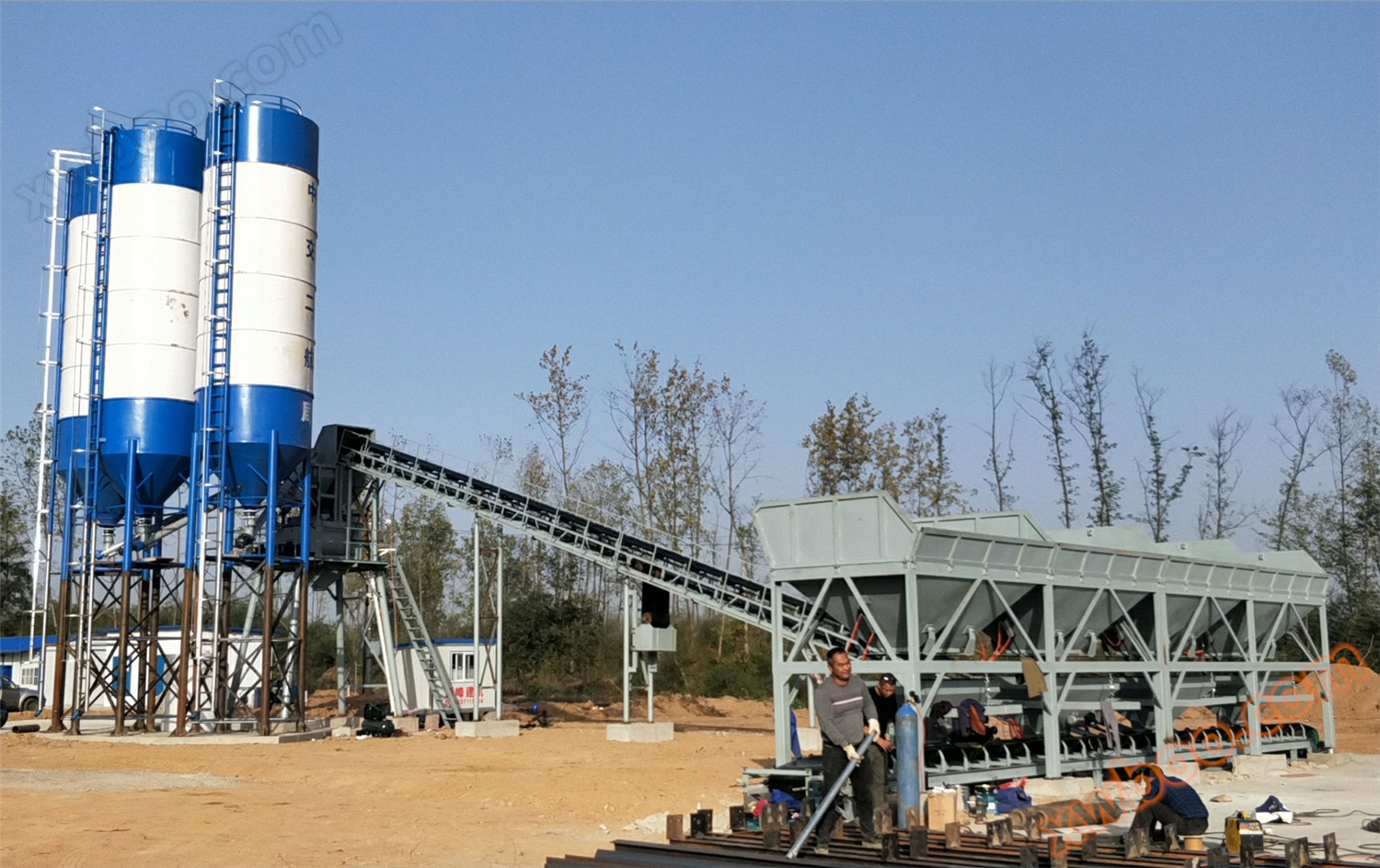 HZS90 бетономешалка