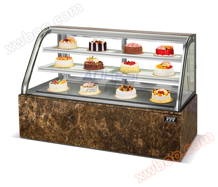 Luxury doppio arco posteriore porta spostabile a tre livelli torta espositore