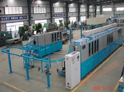 Linha de limpeza automática suspensa