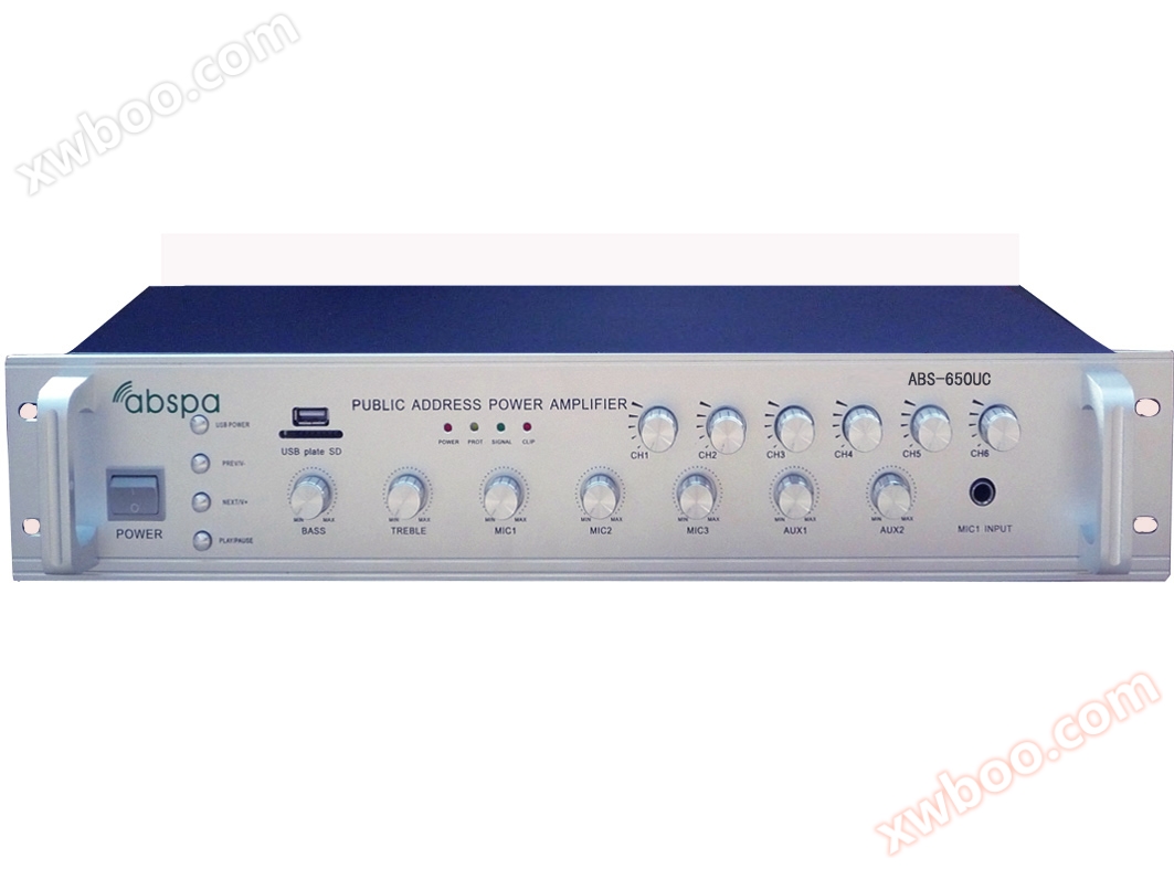 Amplificador frontal regulador independente de volume de partição MP3/6 180W/280W/380W/500W/650W/850W