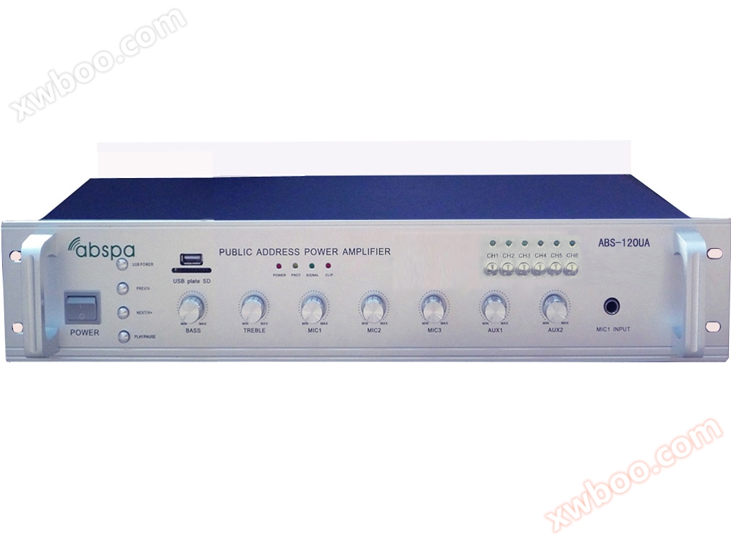 MP3 Sechs-Partition 280W/380W Frontverstärker ABS-280UA/ABS-380UA