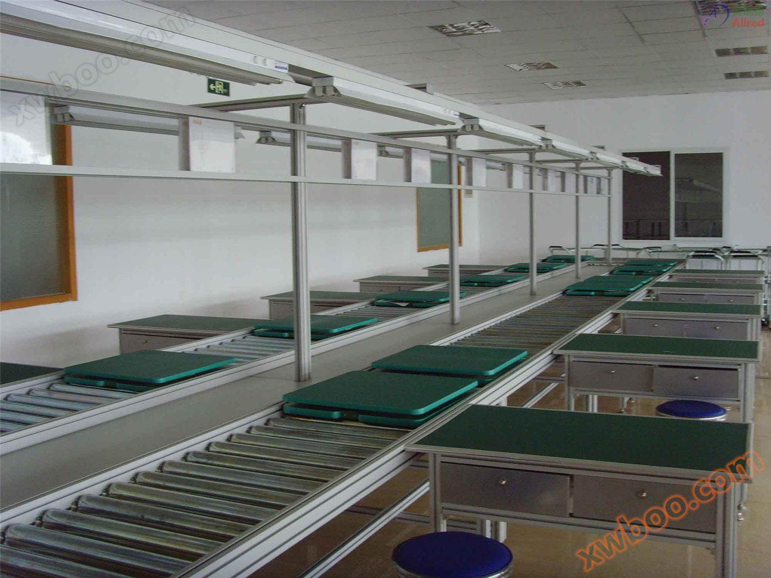 Linha de montagem de placas