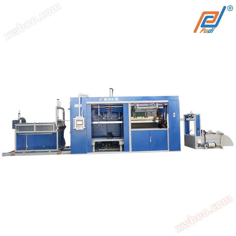 Fully automatic vacuum forming machine for car tail pad foot pad