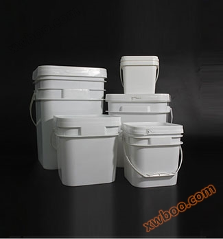 Square white bucket combination